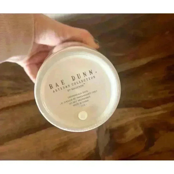 NEW Rae Dunn AWAY Coffee Mug tall with lid rubber seal Mug For Travel - Picture 3 of 5